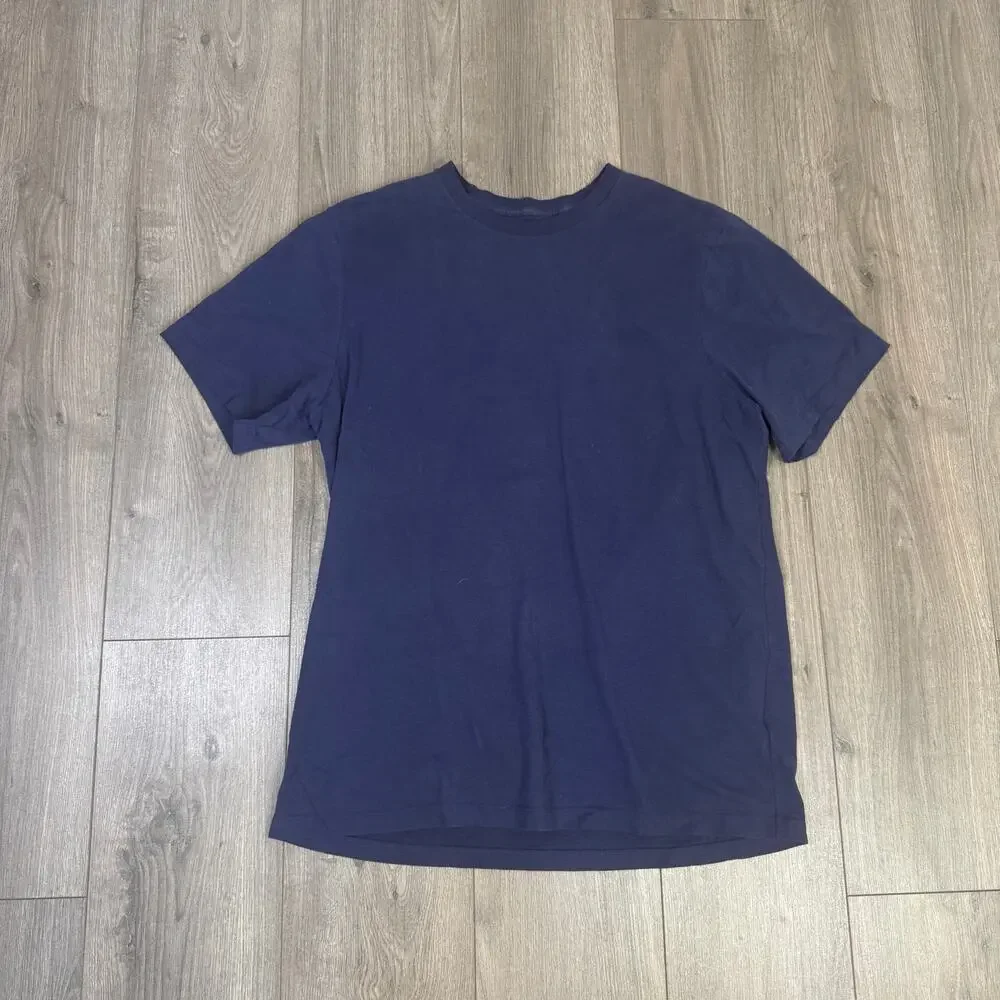 J.Crew MT Sueded Jersey TShirt Mens L Tall Blue Short Sleeve Classic BW746 Tee